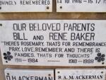 BAKER Bill 1911-1984 & Rene 1918-1988