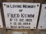 KUMM Fred 1921-1994