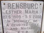 RENSBURG Esther Maria 1909-2000