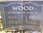 WOOD A.L.G. 1905-2002 & P.A. 1909-2003