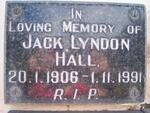 HALL Jack Lyndon 1906-1991
