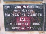 HALL Marion Elizabeth 1908-1996