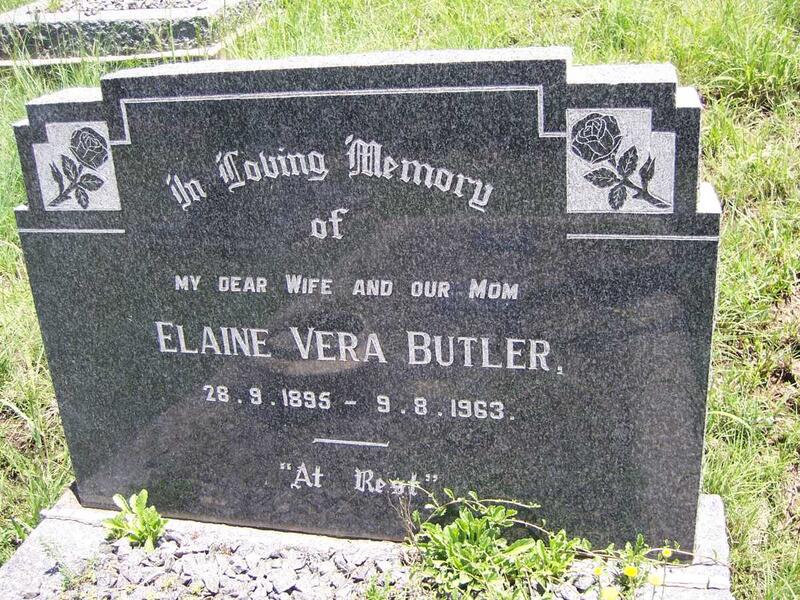 BUTLER Elaine Vera 1895-1963