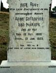 NIEKERK Anna Catharina, van nee DE WET 1868-1925
