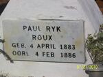 ROUX Paul Ryk 1883-1886 :: ROUX Paulina Elizabeth 1890-1896 