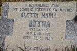 BOTHA Aletta Maria nee CALITZ 1882-1940
