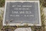 BEEK Erna, van 1946-1946