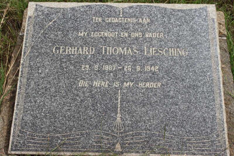 LIESCHING Gerhard Thomas 1887-1942