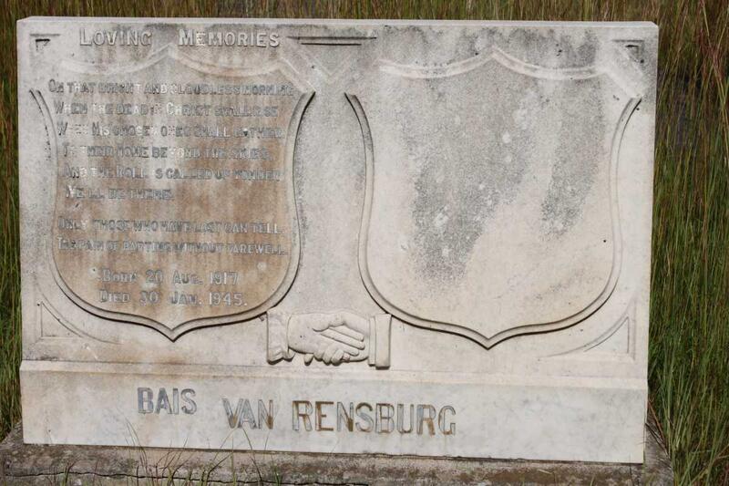 RENSBURG Bias, van 1917-1945