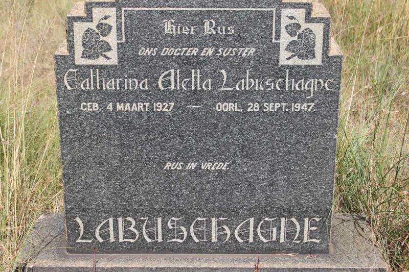 LABUSHAGNE Catharina Aletta 1927-1947