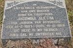 MERWE Jacomina Aletha, v.d. geb Jansen van RENSBURG 1897-19?9