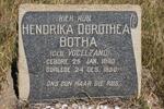 BOTHA Hendrika Dorothea nee VOGELZANG 1880-1950
