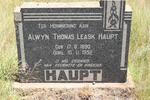 HAUPT Alwyn Thomas Leask 1890-1952