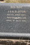 SLUITER J.O.H. 1853-1921