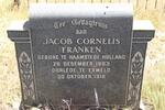 FRANKEN Jacob Cornelis 1883-1918  