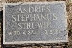 STRUWIG Andries Stephanus 1927-1927