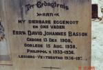 BASSON David Johannes 1908-1938