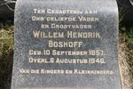BOSHOFF Willem Hendrik 1857-1946