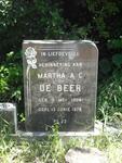 BEER Martha A.C., de 1904-1979