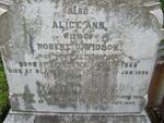DAVIDSON Robert 1843-1902 & Alice Ann 1848-1899