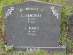ARDE L. Nemours 1873-1937 & E. Marie 1891-1966