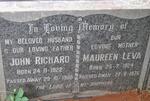 LUBBE John Richard 1922-1960 & Maureen Leva 1924-1976