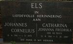 ELS Johannes Cornelius 1911-1975 & Catharina Johanna Fredrika DE KOCK 1916-1987