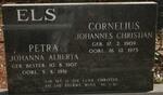 ELS Cornelius Johannes Christian 1909-1975 & Petra Johanna Alberta BESTER 1907-1991