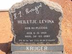 KRUGER Heiletje Levina nee DU PLESSIS 1919-1989