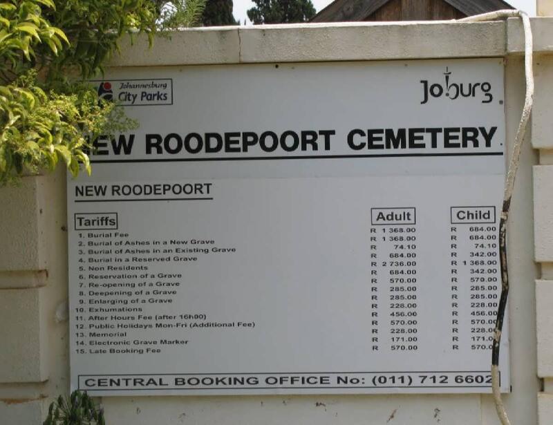 1. New Roodepoort Cemetery