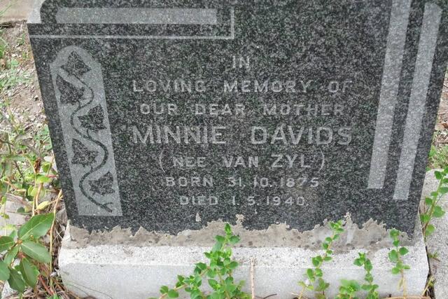 DAVIDS Minnie nee VAN ZYL 1875-1940