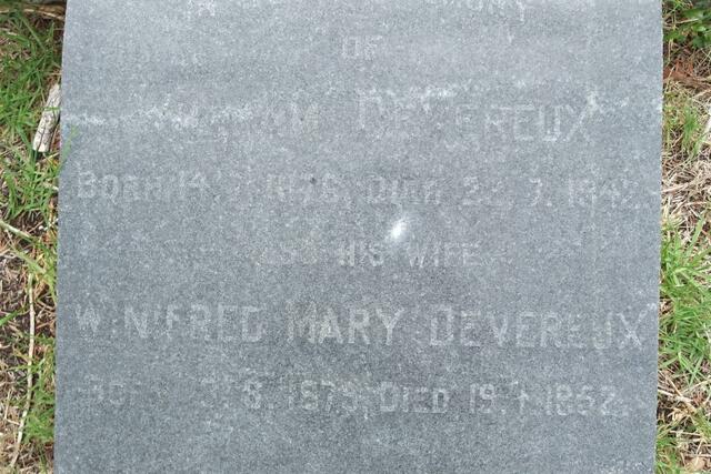 DEVEREAUX ? -1942 & Winifred Mary 1879-1952