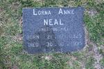 NEAL Lorna Annie nee DUTHIE 1925-1995