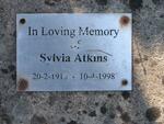 ATKINS Sylvia 1915-1998