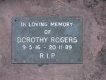 ROGERS Dorothy 1916-1989