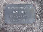 HILL Jane 1911-1978