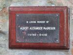 McGREGOR Albert Alexander 1915-1993