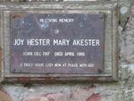 AKESTER Joy Hester Mary 1917-1986