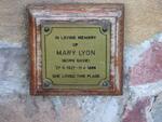 LYON Mary nee DAVIE 1927-1986