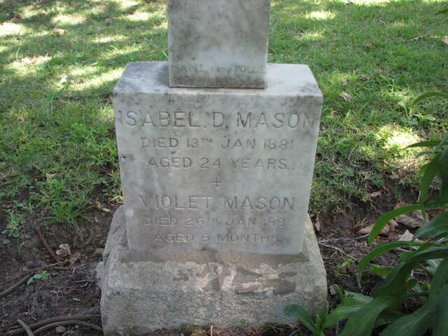 MASON Isabel D. -1881 :: MASON Violet -1881