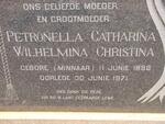 KRUGER Tjaart Andries Petrus 1884-1968 & Petronella Catharina Wilhelmina Christina MINNAAR 1888-1971