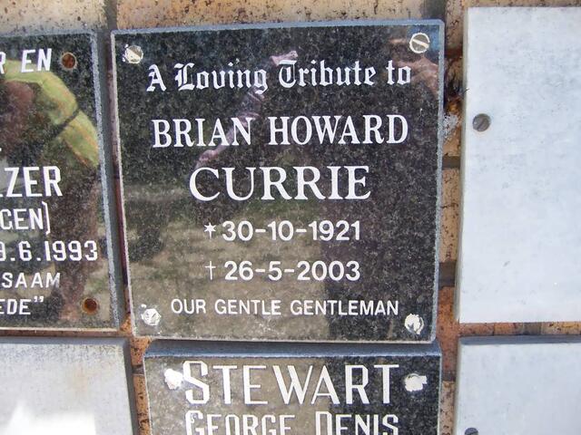 CURRIE Brian Howard 1921-2003