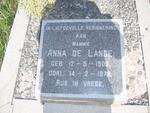 LANGE Anna, de 1909-1978