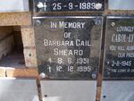 SHEARD Barbara Gail 1951-1995