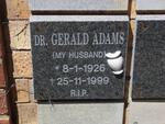 ADAMS  Gerald 1926-1999