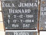 BERNARD Egla Jemima 1901-1984