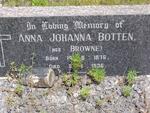 BOTTEN Anna Johanna nee BROWNE 1876-1936