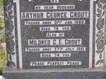 CROUT Arthur George -1960 & Mildred G.E. -1961