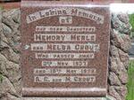 CROUT Memory Merle -1937 & CROUT Melba -1938