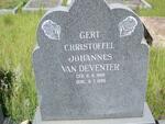 DEVENTER Gert Christoffel Johannes, van 1946-1995